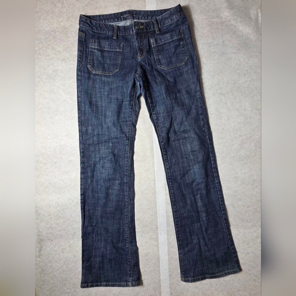 Michael Kors Women's Straight Leg Jeans - Dark Blue